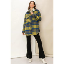 Load image into Gallery viewer, Gimme More Fuzzy Plaid Shacket