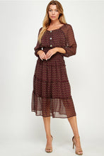 Load image into Gallery viewer, The Vino Dulce Peasant Dress
