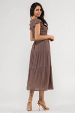 Load image into Gallery viewer, The Aitana Tiered Dress~Brown
