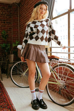 Load image into Gallery viewer, Harlequin Crew Knit Sweater