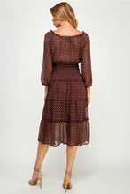 Load image into Gallery viewer, The Vino Dulce Peasant Dress