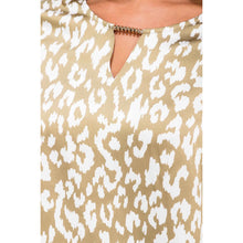 Load image into Gallery viewer, Animal Print Satin Blouse