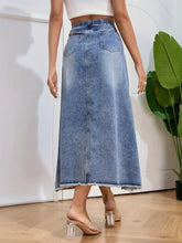 Load image into Gallery viewer, The Grace Denim Skirt