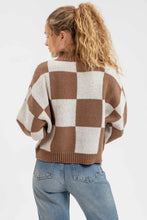 Load image into Gallery viewer, Checkered Knit Sweater