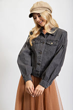 Load image into Gallery viewer, Washed Denim Jacket