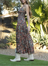 Load image into Gallery viewer, Cactus Print Maxi Dress
