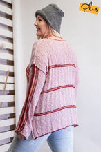 Load image into Gallery viewer, Coffee Date Striped Sweater