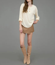 Load image into Gallery viewer, Henley Knit Top