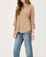 Load image into Gallery viewer, Henley Knit Top