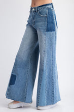 Load image into Gallery viewer, Washed Denim Bellbottom Jeans