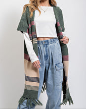 Load image into Gallery viewer, Multicolor Knitted Sweater Kimono