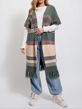 Load image into Gallery viewer, Multicolor Knitted Sweater Kimono