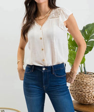 Load image into Gallery viewer, The Mayleen Ruffle Sleeve Top