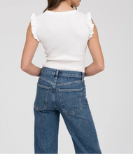 Load image into Gallery viewer, Ruffle Sleeveless Sweater Knit Top