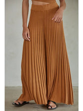 Load image into Gallery viewer, Knit Acrylic Sweater Ribbed Flare Pants