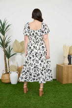Load image into Gallery viewer, Plus Foral Midi Dress