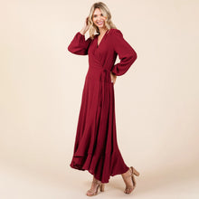 Load image into Gallery viewer, The Rubi Wrap Maxi Dress