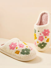 Load image into Gallery viewer, Flower Fuzzy Fleece Soft Slipper