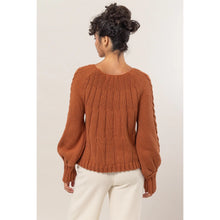 Load image into Gallery viewer, Cable Knit Pattern Sweater