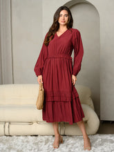 Load image into Gallery viewer, Vino Tinto Midi Dress