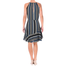 Load image into Gallery viewer, Striped Halter Flounce Dress