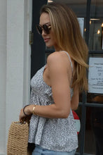 Load image into Gallery viewer, Floral V-Neck Open-Back Woven Camisole