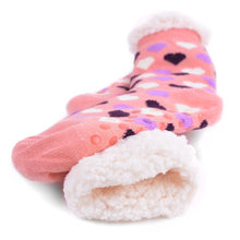 Load image into Gallery viewer, Women's Plush Sherpa Fleece Slipper Socks