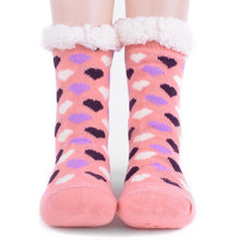 Load image into Gallery viewer, Women's Plush Sherpa Fleece Slipper Socks