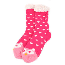 Load image into Gallery viewer, Women's Plush Sherpa Fleece Slipper Socks
