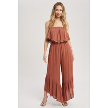 Load image into Gallery viewer, Pom Pom Trim Boho Jumpsuit