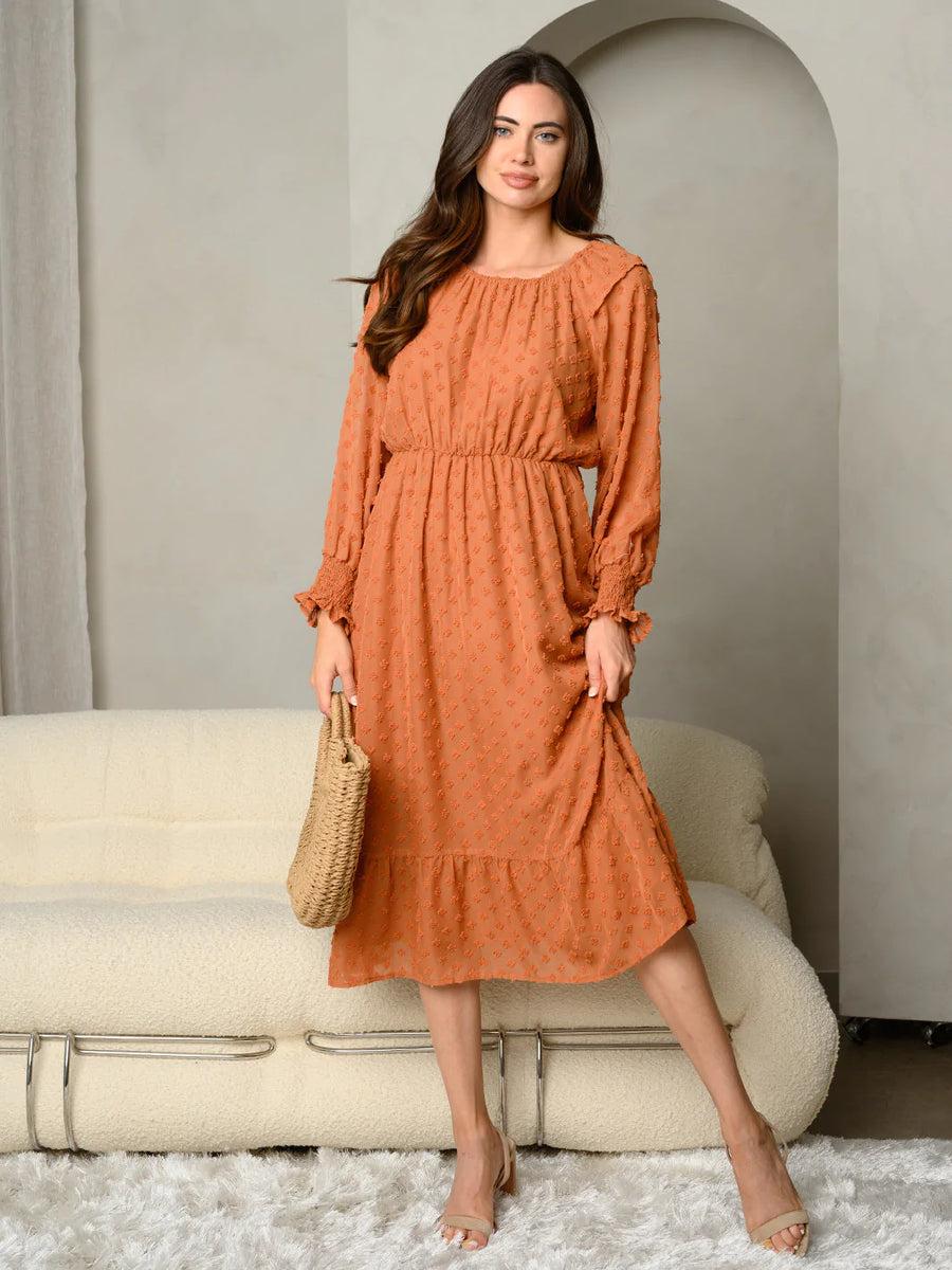 Swiss Dot Midi Dress – Kela's Boutique