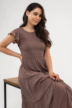 Load image into Gallery viewer, The Aitana Tiered Dress~Brown
