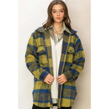 Load image into Gallery viewer, Gimme More Fuzzy Plaid Shacket
