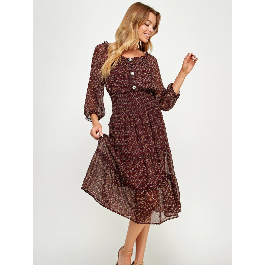 The Vino Dulce Peasant Dress