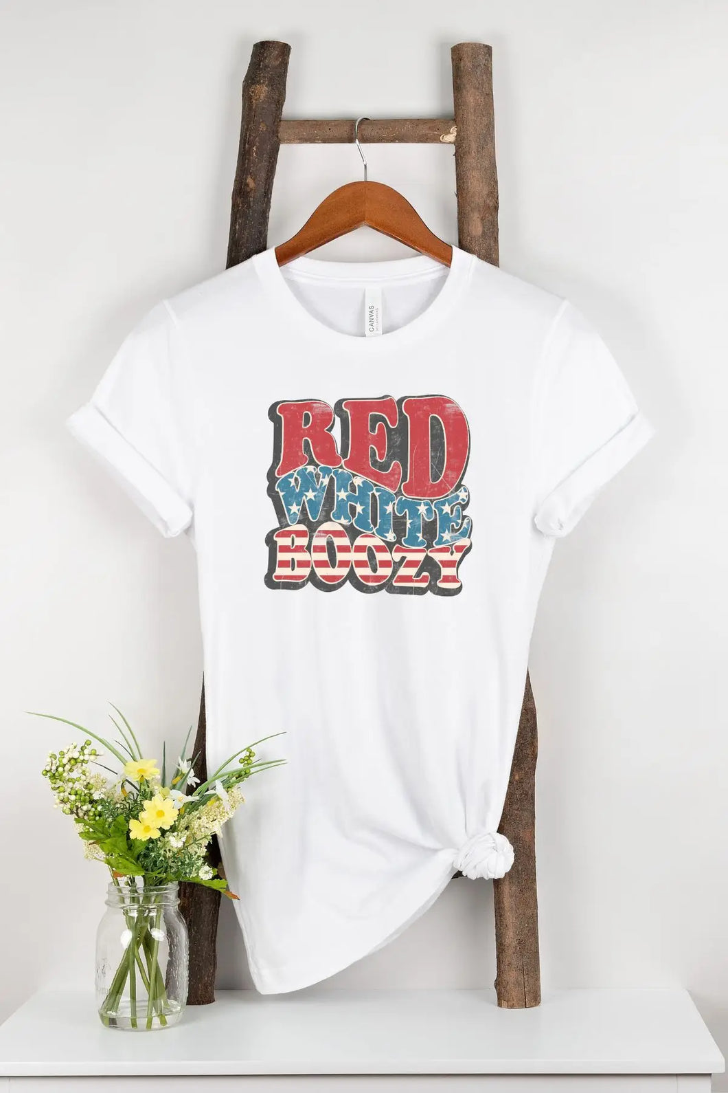 Red White Boozy Graphic Tee