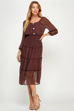 Load image into Gallery viewer, The Vino Dulce Peasant Dress
