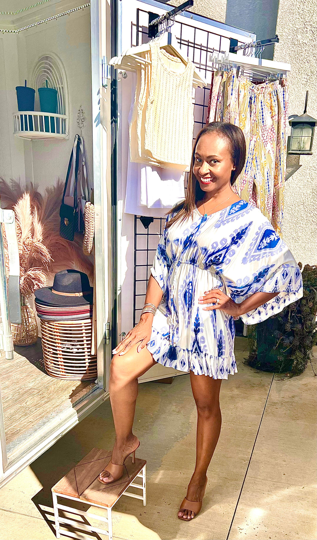 The Kokomo Kimono Sleeve Dress