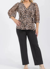Load image into Gallery viewer, Curvy Babe Animal Print Blouse
