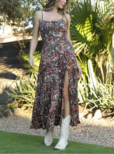 Load image into Gallery viewer, Cactus Print Maxi Dress
