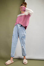 Load image into Gallery viewer, Washed Denim Cargo Pants
