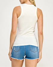 Load image into Gallery viewer, Wide Banded Ribbed Tank
