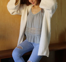 Load image into Gallery viewer, Lattice Sleeve Cardigan
