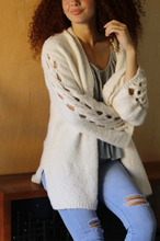 Load image into Gallery viewer, Lattice Sleeve Cardigan
