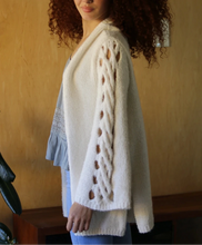 Load image into Gallery viewer, Lattice Sleeve Cardigan
