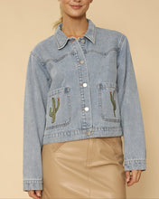 Load image into Gallery viewer, Cactus Denim Jacket
