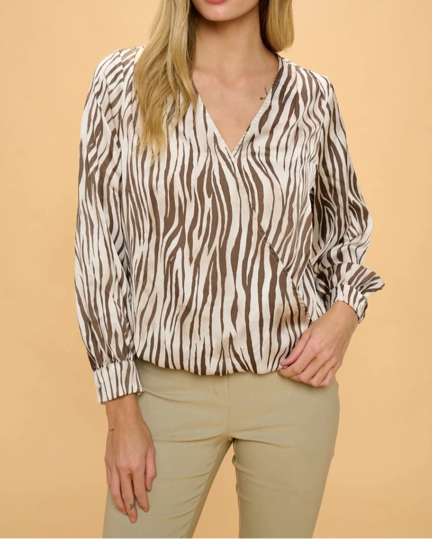 The Larissa Wrap Blouse