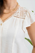 Load image into Gallery viewer, The Mayleen Ruffle Sleeve Top
