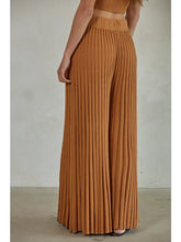 Load image into Gallery viewer, Knit Acrylic Sweater Ribbed Flare Pants
