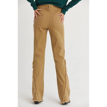 Load image into Gallery viewer, Washed Twill Distressed Flare Pants
