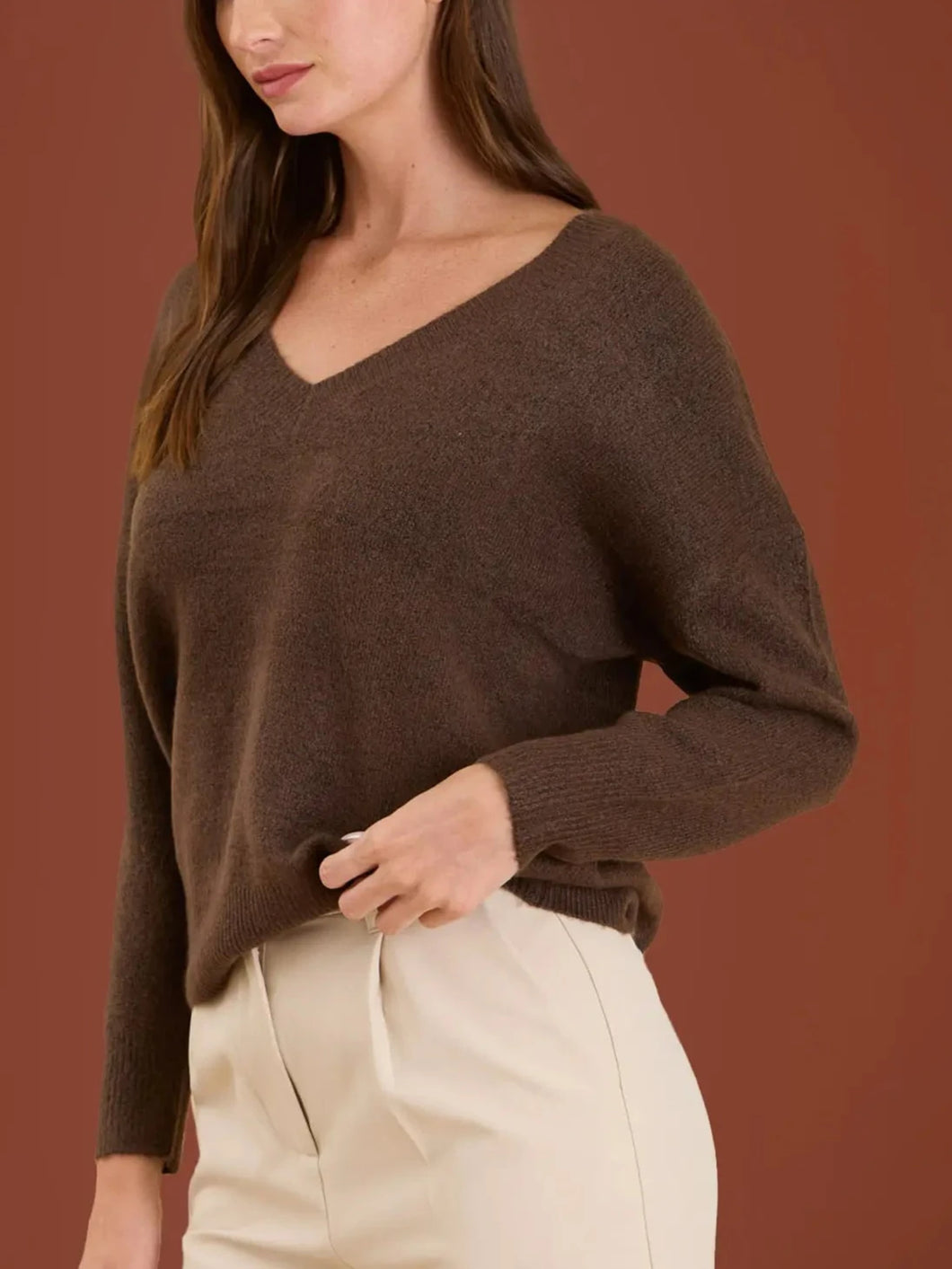 Brown Knit Sweater